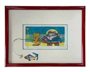 P - Fisherman One Who Catches Fish Limited Edition Print by Jorn Lynae Mork
