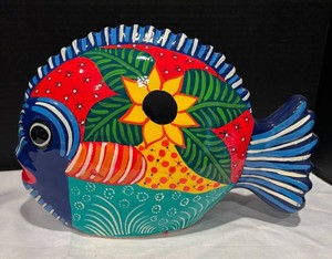 P - Talavera Style Mexican Fish Decor