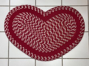 P - Braided Heart Rug