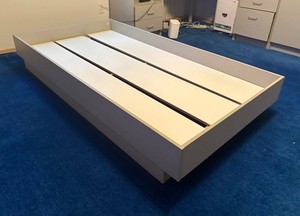 BR2 - Gray Twin Bed Frame