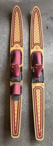 G - Pair of Vintage Dekko Lake Region Water Skis