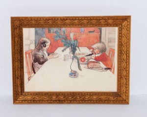 The Evening Meal Carl Larsson Framed Print
