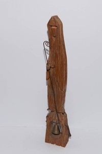 Hand-Carved Wooden Shepherd Bell