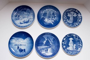 Scandinavian Collector Plates  1970s Bing & Grndahl & Royal Copenhagen