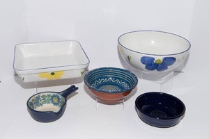 Assorted Blue Dishware Collection