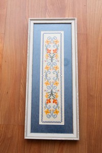 Framed & Matted Needlepoint Artwork
