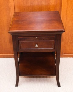 Small Side Table with Writing Shelf