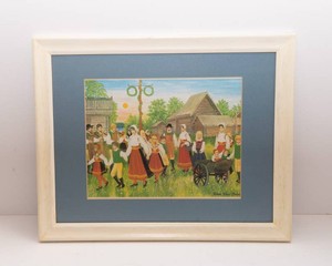 Swedish Midsummer Celebration Artwork by Erkers Marie Persson