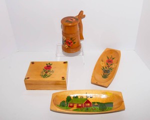 Scandinavian Rosemaled Wooden Collection