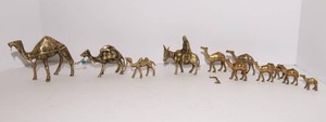 Brass Camel Figurine Collection