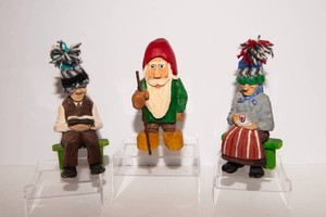 Hand-Carved Wooden Figurine Collection