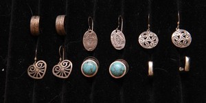 Silver-Tone Earring Collection  Set of 6 Pairs