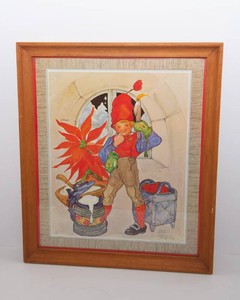 Aina Stenberg Swedish Christmas Artwork Framed Print
