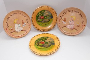 Hand-Painted Scandinavian Decorative Plates