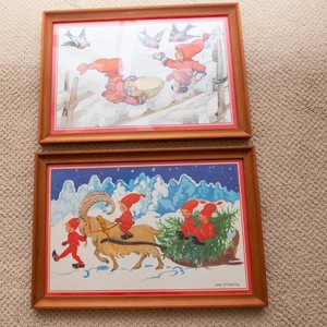 Aina Stenberg Scandinavian Winter Artwork  Set of 2
