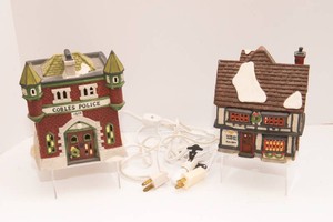 Department 56 Dickens Village Buildings  Tutbury Printer & Cobles Police Station