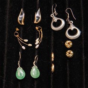 Costume Earring Collection  Set of 6 Pairs