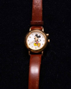 Mickey Mouse Watch with Leather Band
