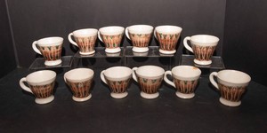 Handmade Swedish Tea Cup Collection  Set of 12