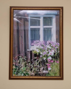 Lithuanian Flower & Window Photograph (22 x 30)