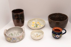 Handcrafted Pottery Collection  Set of 6