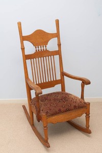 Antique Handcrafted Rocking Chair  Norwegian Style