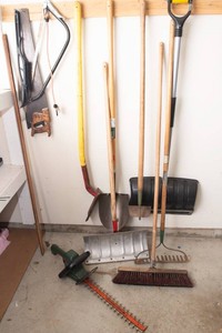 Wall of Yard Tools