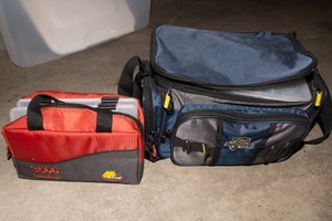 Fishing Tackle Collection with Storage Containers