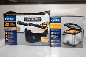 Oster Deep Fryer & Oster Flip Waffle Maker