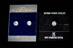 Austrian Lead Crystal Earrings & Swarovski Crystal Pin Set