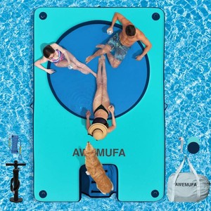 $380 AWEMUFA Inflatable Dock Platform with Mesh