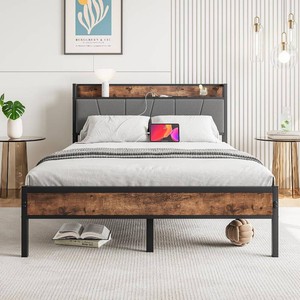 BOFENG Full Size Storage Bed Frame