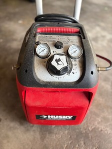 Husky Air Scout air compressor on wheels
