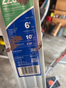 6ft aluminum ladder