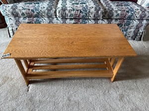Wooden coffee table