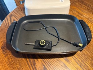 Gently used skillet with lid