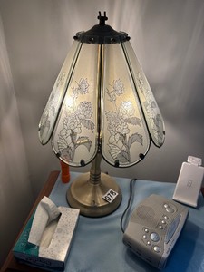 Lamp with glass shades