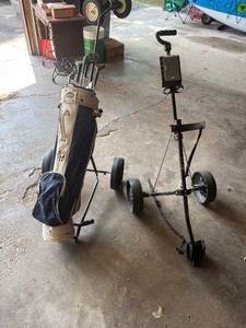 Golf clubs with two walker carts