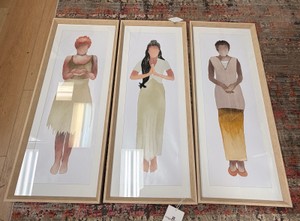 StyleCraft Natural Beauty VIII Framed Print Under Glass WP10197 - 17 x 42 - Set of 3