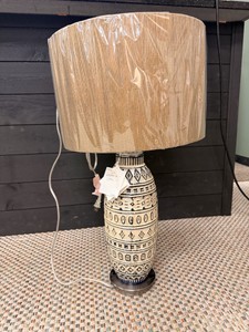 Uttermost Lokni Ceramic Table Lamp with Linen Drum Shade  Model 27552