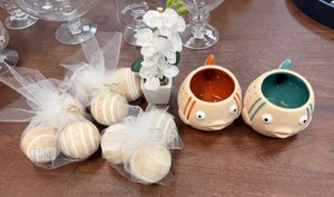 Coastal Decorative Dcor Collection  Fish Planters, Orchid, Decorative Balls &amp Vase Fillers