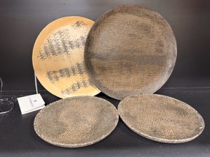 Uttermost Textured Decorative Charger Plates &amp Trays  Set of 4