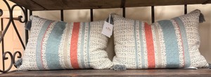 Villa by Classic Home Adobe Multi Lumbar Throw Pillows 14 x 20  Set of 2