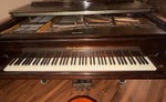 Vintage Wm. Knabe &amp; Co. Baltimore Baby Grand Piano with Matching Bench