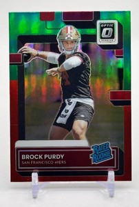 Brock Purdy 2022 Donruss Optic Preview RedGreen Rookie Football Card No. P-374