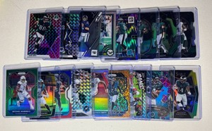 Philadelphia Eagles 17-Card Parallel Football Card Lot