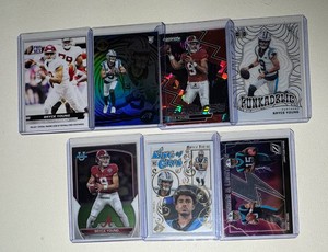 Bryce Young 7-Card Rookie Football Card Lot