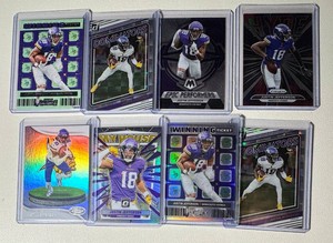Justin Jefferson 8-Card Insert Minnesota Vikings Football Card Lot