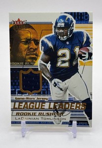 Ladainian Tomlinson 2002 Fleer Game-Worn Swatch Football Card