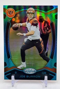 Joe Burrow 2021 Certified Blue 2950 Football Card No. 17